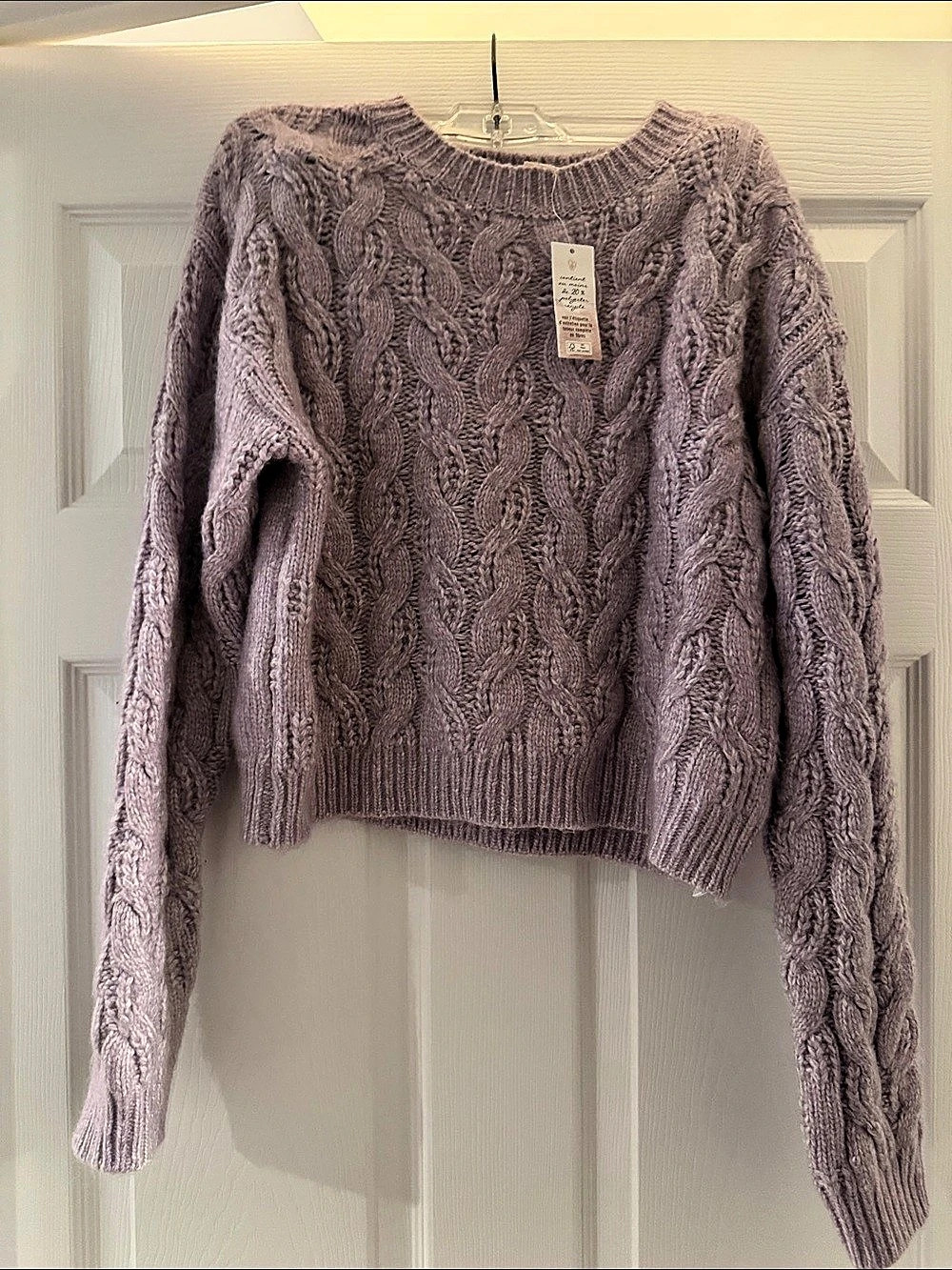 Jessica Simpson Knit Crewneck Sweater in Purple Size Medium NWT